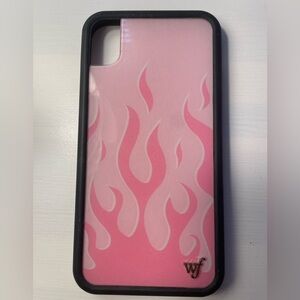 light pink flames wildflower case for iphone XR